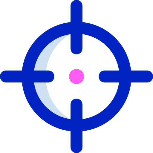Center of gravity Super Basic Orbit Color icon