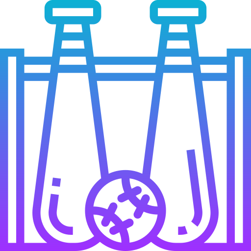 bate de béisbol icono gratis