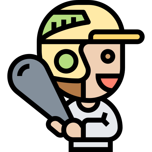 jugador de baseball icono gratis