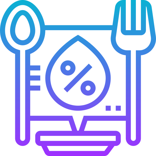 Ketogenic diet Meticulous Gradient icon