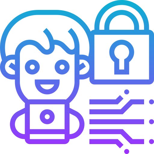 la seguridad cibernética icono gratis