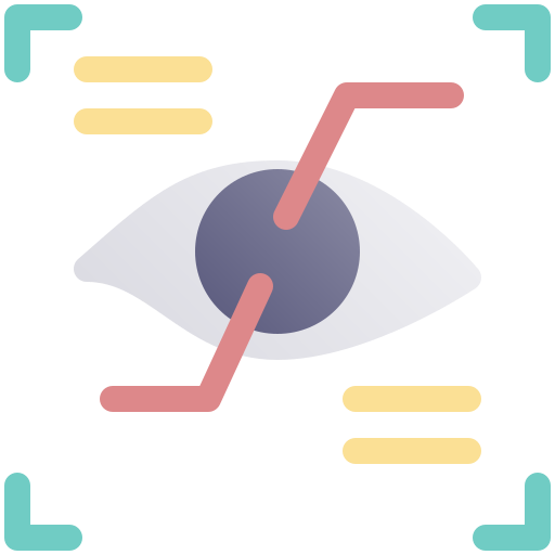 Eye recognition free icon Eye recognition free icon