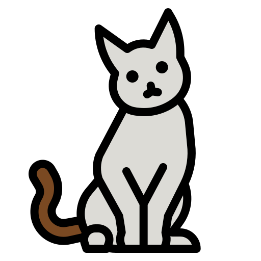 White cat icon - Free white animal icons