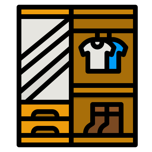 guarda roupa grátis ícone