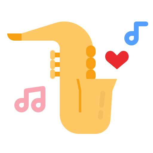 saxofón icono gratis