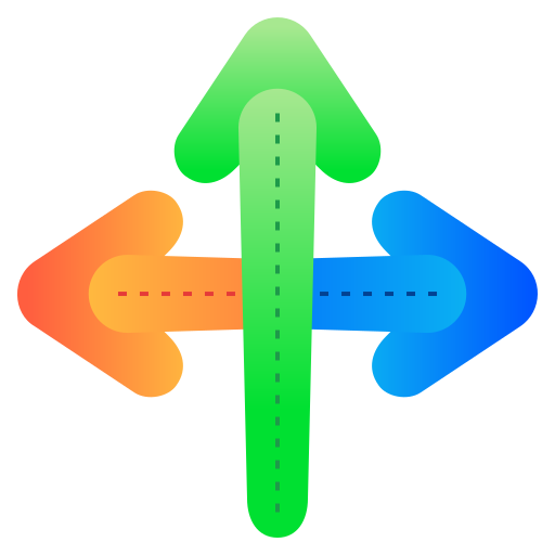 tres flechas icono gratis