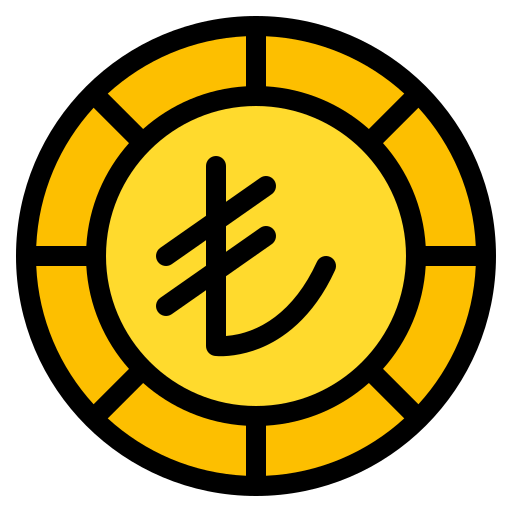 lira turca icono gratis