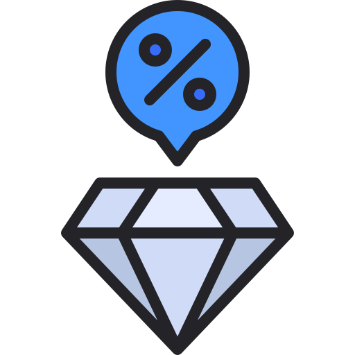 Diamond Generic Outline Color icon