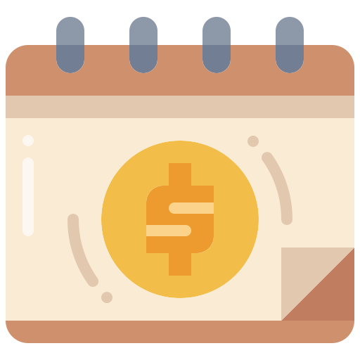 calendario laboral icono gratis