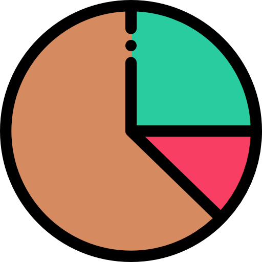 gráfico circular icono gratis