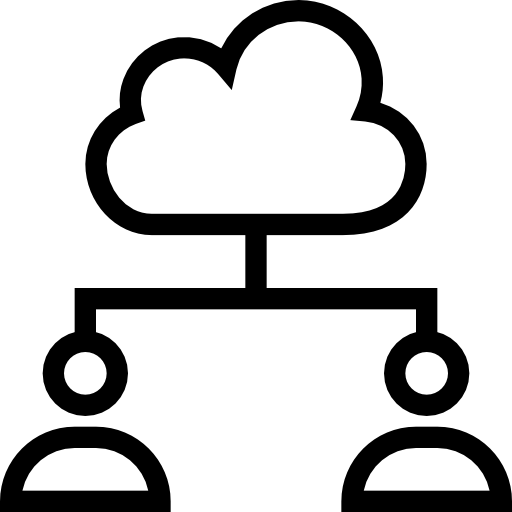 Cloud computing Dinosoft Lineal icon