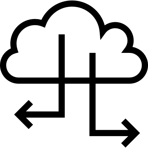 computación en la nube icono gratis
