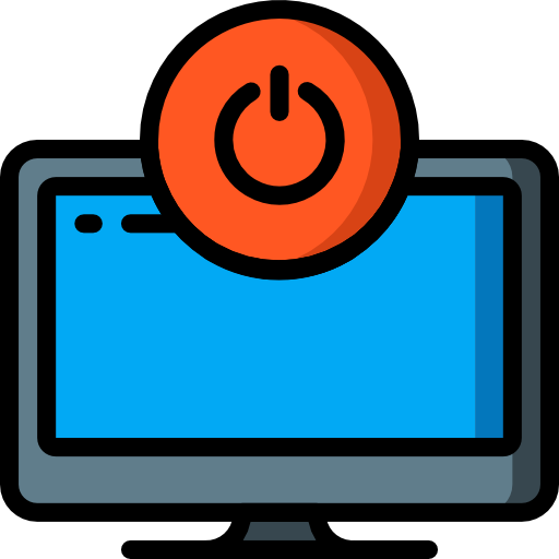 Television Basic Mixture Lineal color icon