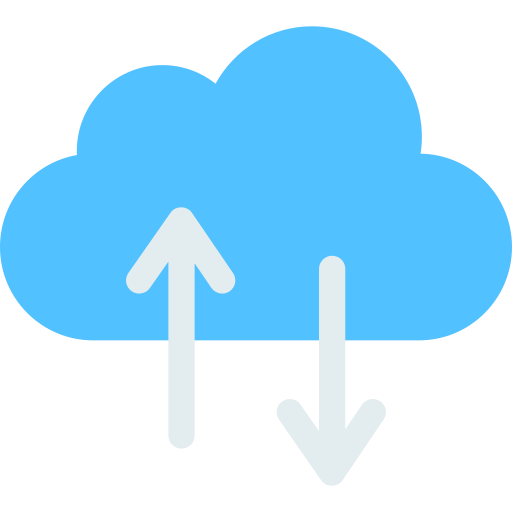 almacenamiento en la nube icono gratis