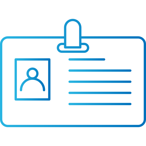 tarjeta de identificación icono gratis