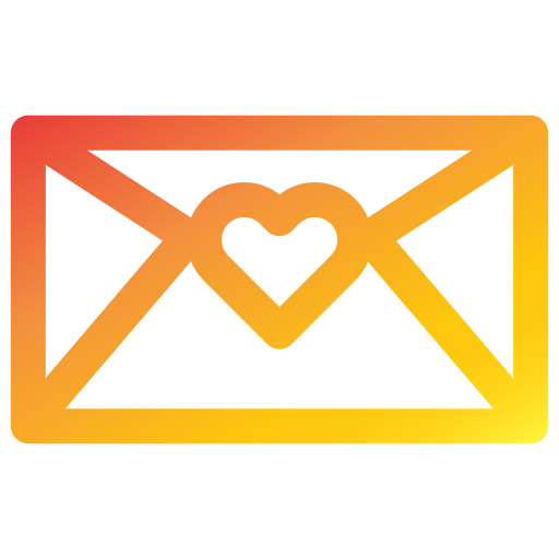 carta de amor icono gratis