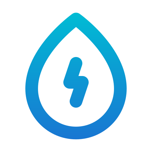 energía del agua icono gratis