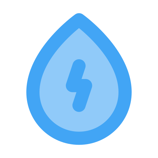 energía del agua icono gratis