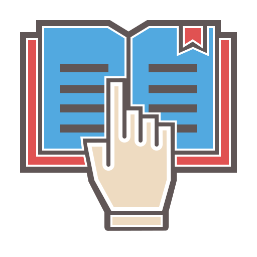 Open Book Generic Outline Color Icon