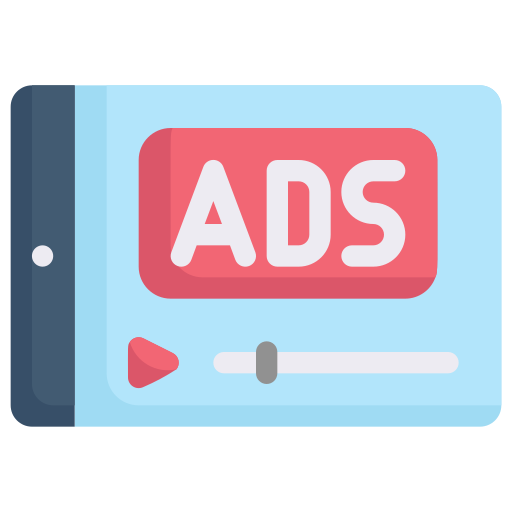 publicidad en video icono gratis