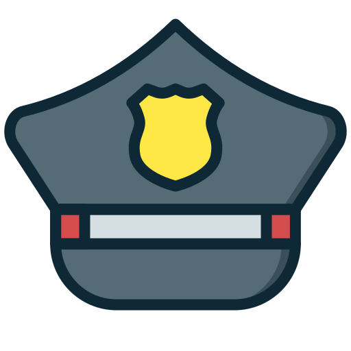 sombrero de policia icono gratis