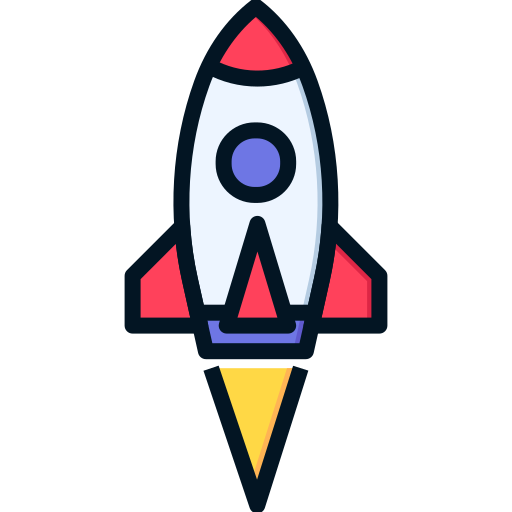 Rocket Generic Outline Color icon