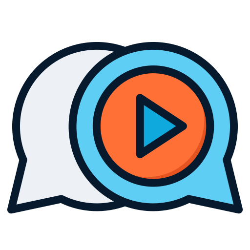 chat de video icono gratis