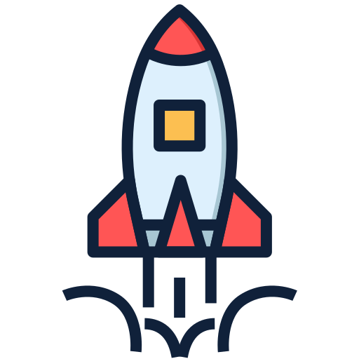 Rocket Generic Outline Color icon