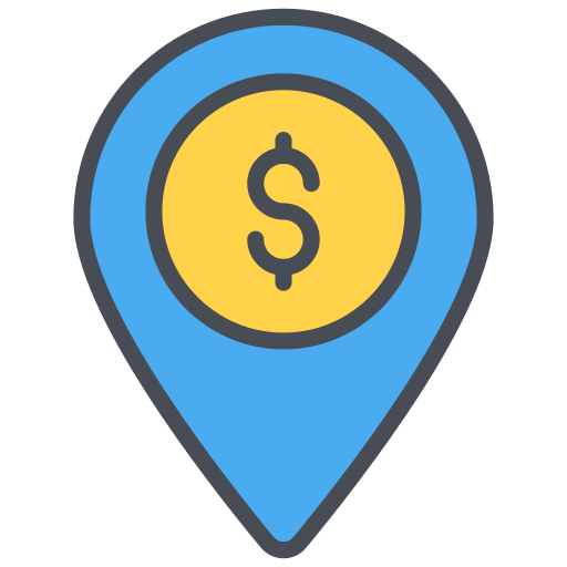 Location pin Generic Outline Color icon