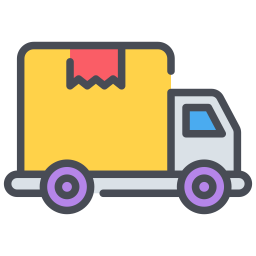 camión de reparto icono gratis