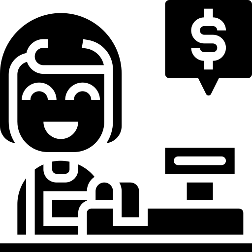 Cashier free icon