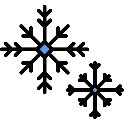 copos de nieve icono gratis