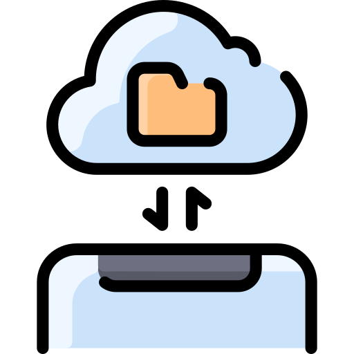 Cloud storage free icon Cloud storage free icon