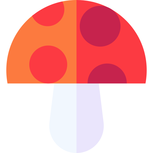 Mushroom Basic Straight Flat icon