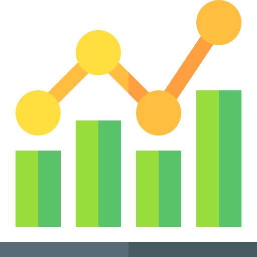 Chart Basic Straight Flat icon