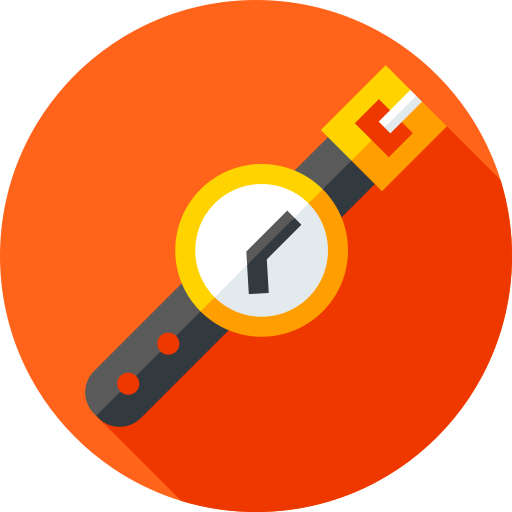 reloj de pulsera icono gratis