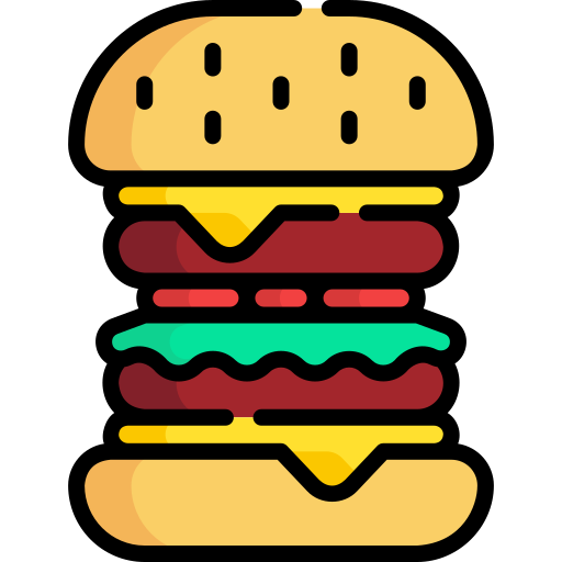 hamburguesa doble icono gratis