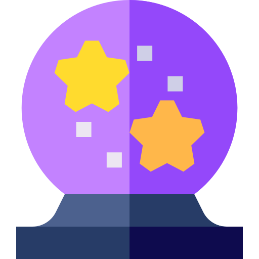 Crystal ball Basic Straight Flat icon