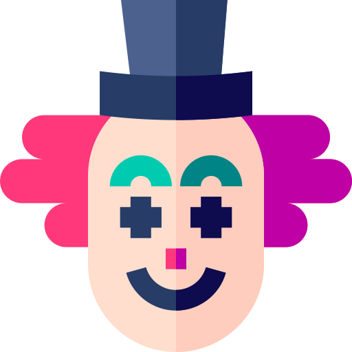 Clown free icon Clown free icon