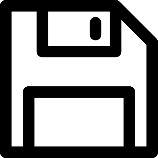 Floppy disk Basic Rounded Lineal icon