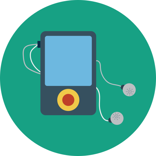 reproductor de música icono gratis