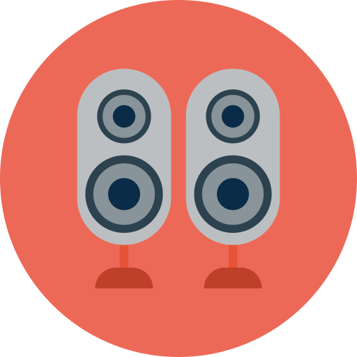 altavoces icono gratis