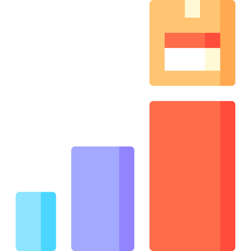 gráfico de barras icono gratis