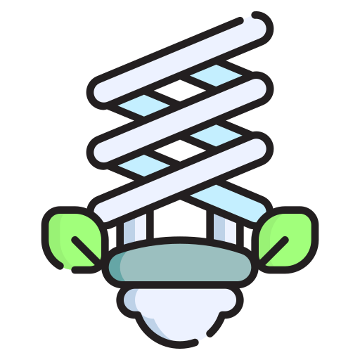 Energy saving light free icon