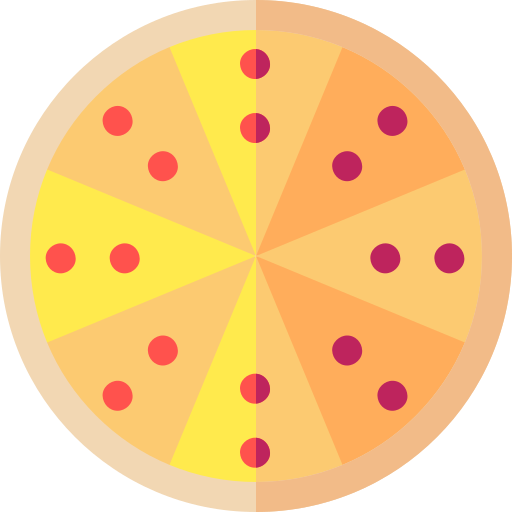 Pizza Basic Rounded Flat icon