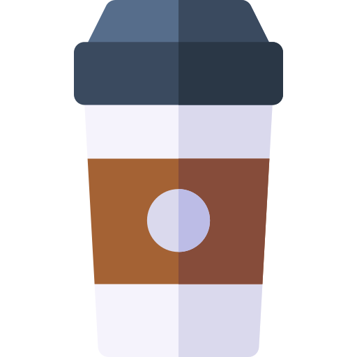 Coffee Basic Rounded Flat Icon