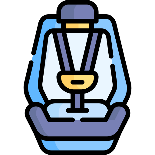 asiento de coche de bebé icono gratis