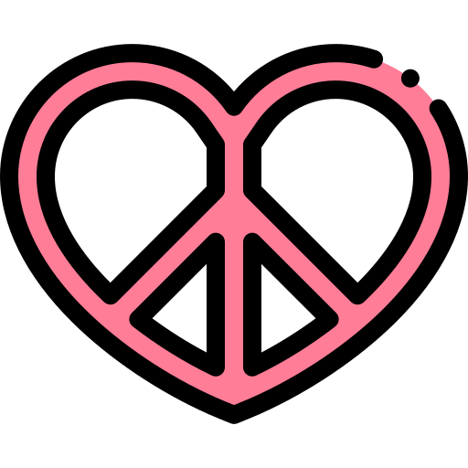 Peace Detailed Rounded Lineal color icon