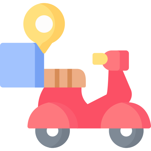 Delivery bike - Free transportation icons