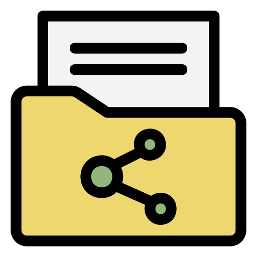 compartir archivo icono gratis
